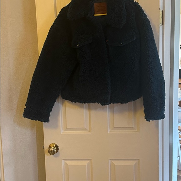 🦋 Levi's BABY BUBBLE SHERPA TRUCKER JACKET 🦋 - Picture 3 of 8